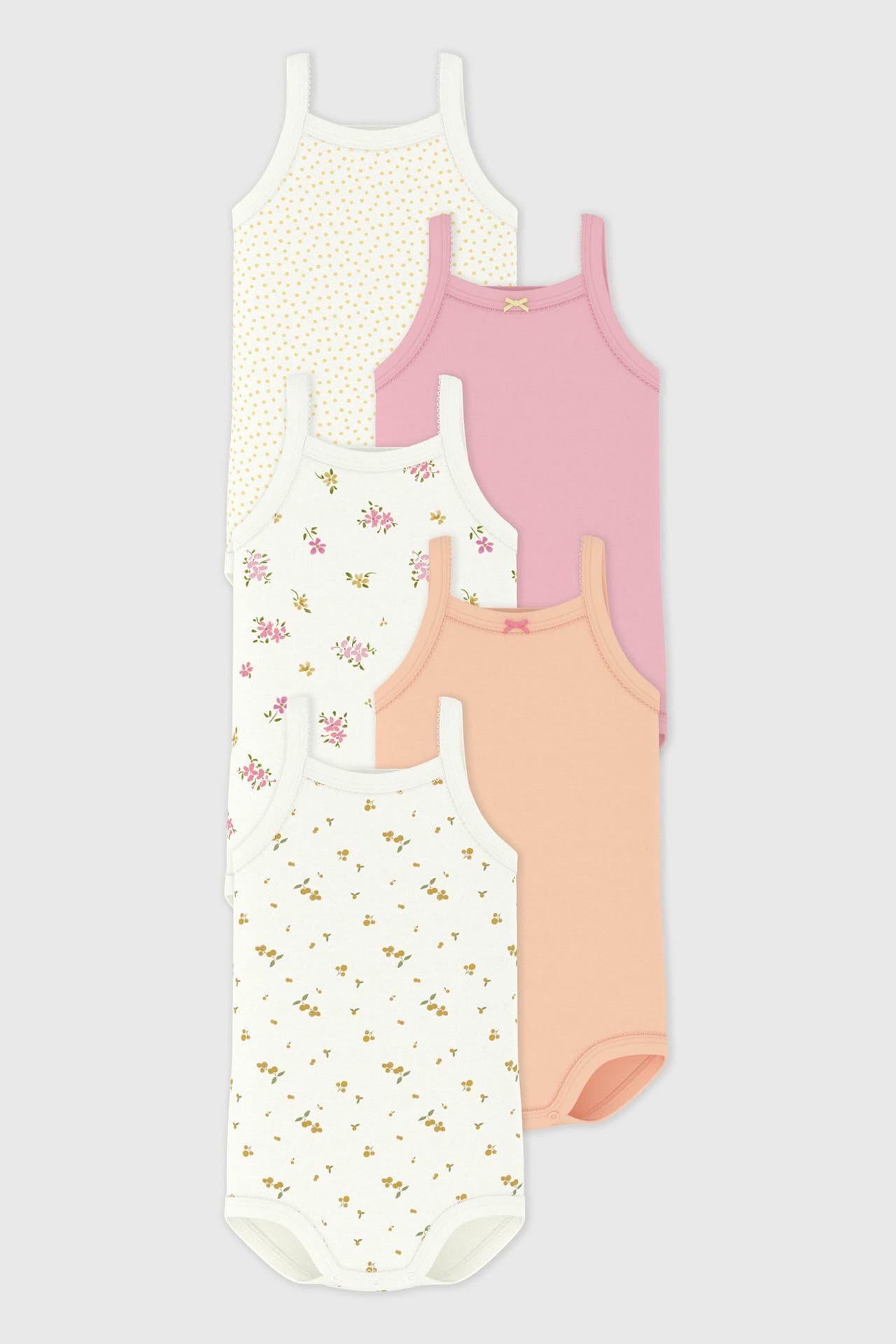 PETIT BATEAU 5er- Pack Bodies mehrfarbig, Bild 1