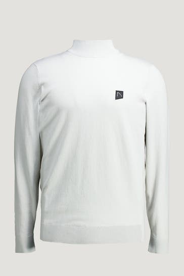 CHASIN' Strickpullover 'Ard Mock' offwhite