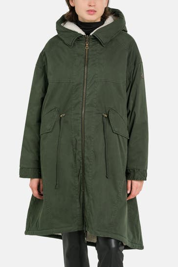 BLONDE NO. 8 Wende-Parka 'Beauty Short' dunkelgrün