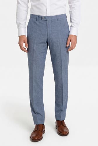 BALDESSARINI Stoffhose taubenblau
