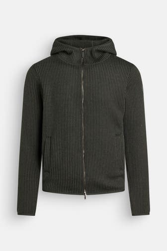 COLMAR Wollmix-Strickjacke dunkelgrün