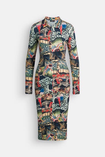 DESIGUAL Strickkleid gemustert