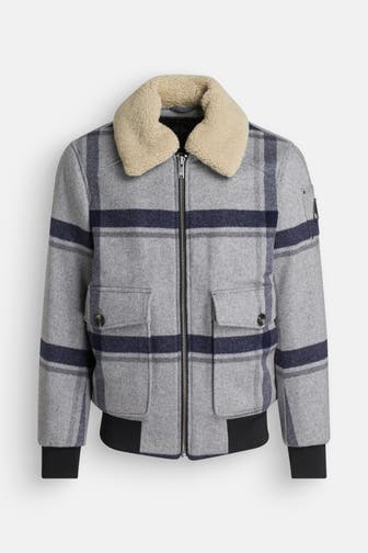 MOOSE KNUCKLES Wollmix-Jacke 'Elliot River' kariert