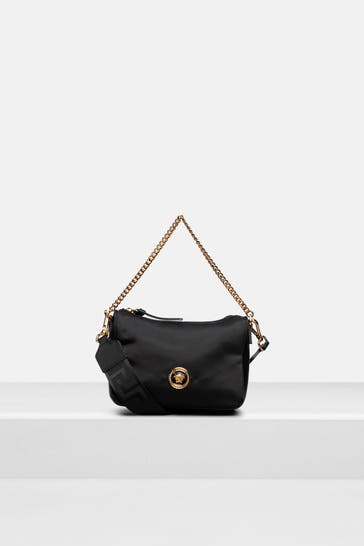 VERSACE Schultertasche schwarz