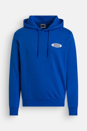 JACK & JONES - Hoodie azurblau