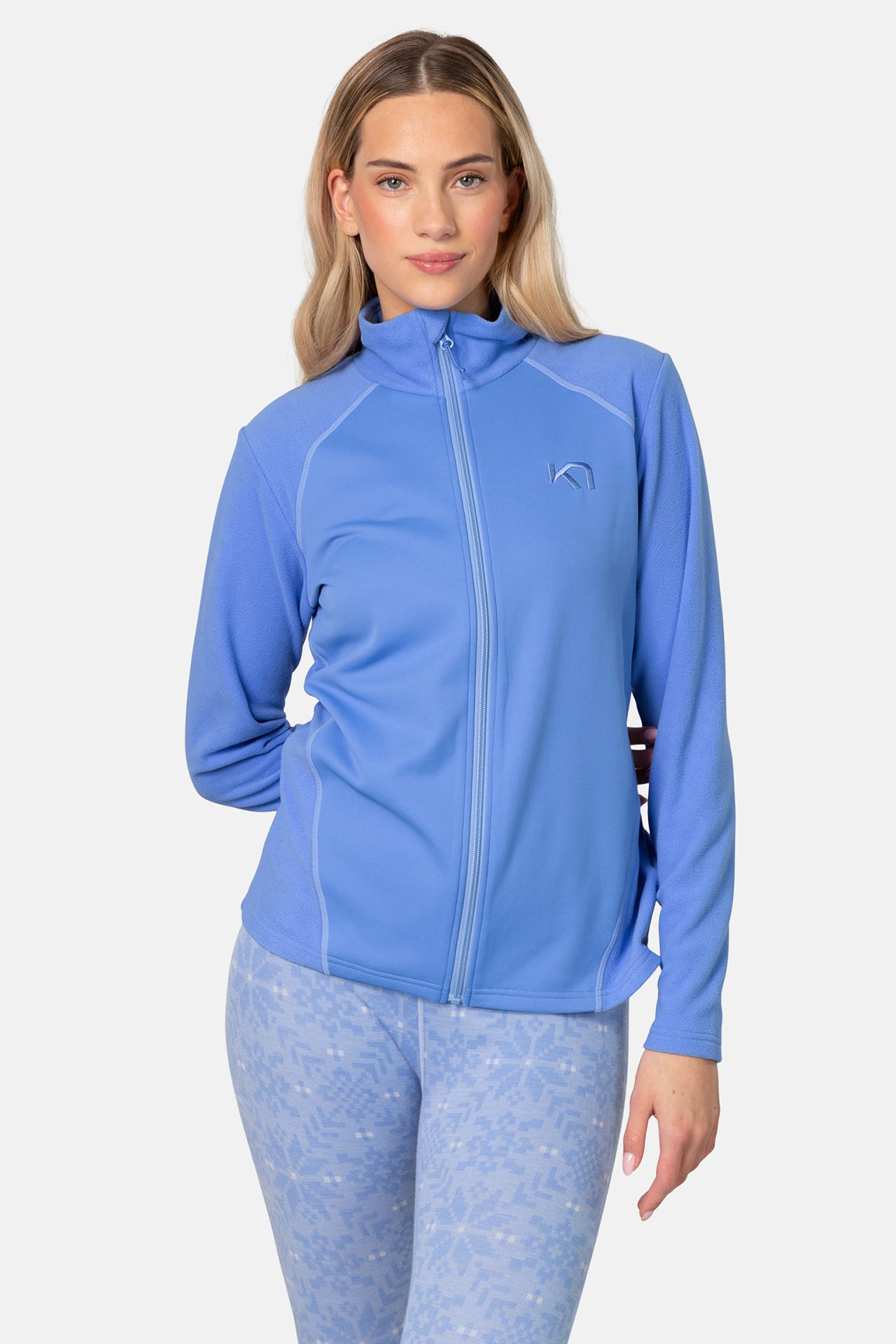 KARI TRAA Fleece-Midlayer 'Kari' blau, Bild 1