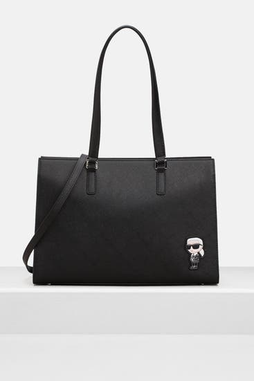 KARL LAGERFELD - Schultertasche 'Ikon' schwarz