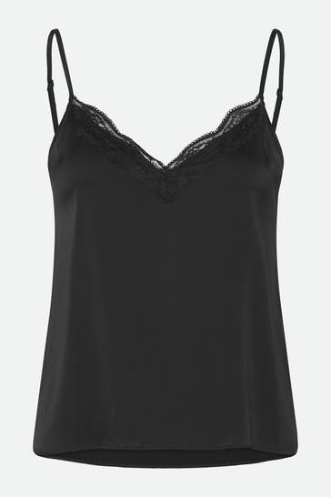 ROSEMUNDE Spitzen-Top schwarz