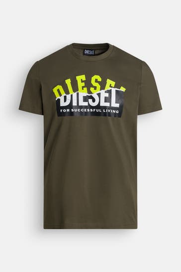 DIESEL T-Shirt 'Diego' dunkelgrün