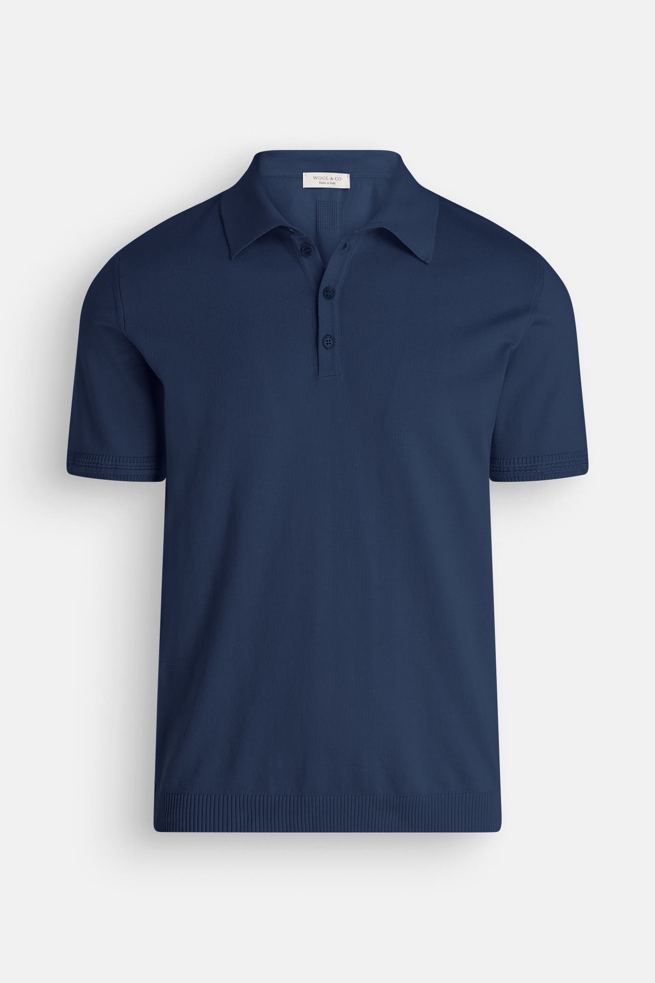 WOOL & CO Strick-Polo dunkelblau, Bild 1