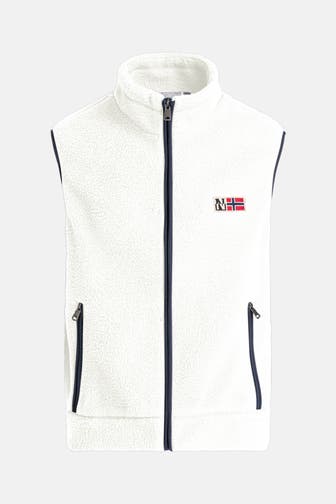 NAPAPIJRI Fleece-Weste weiß