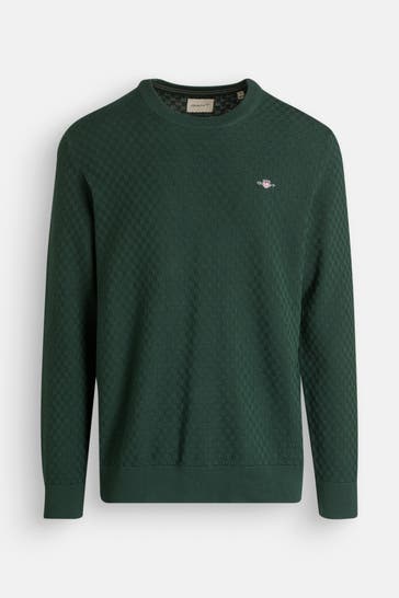 GANT Strickpullover dunkelgrün