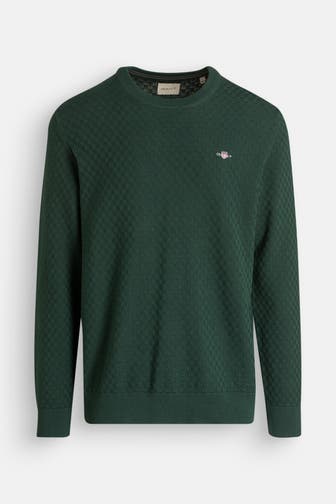 GANT Strickpullover dunkelgrün