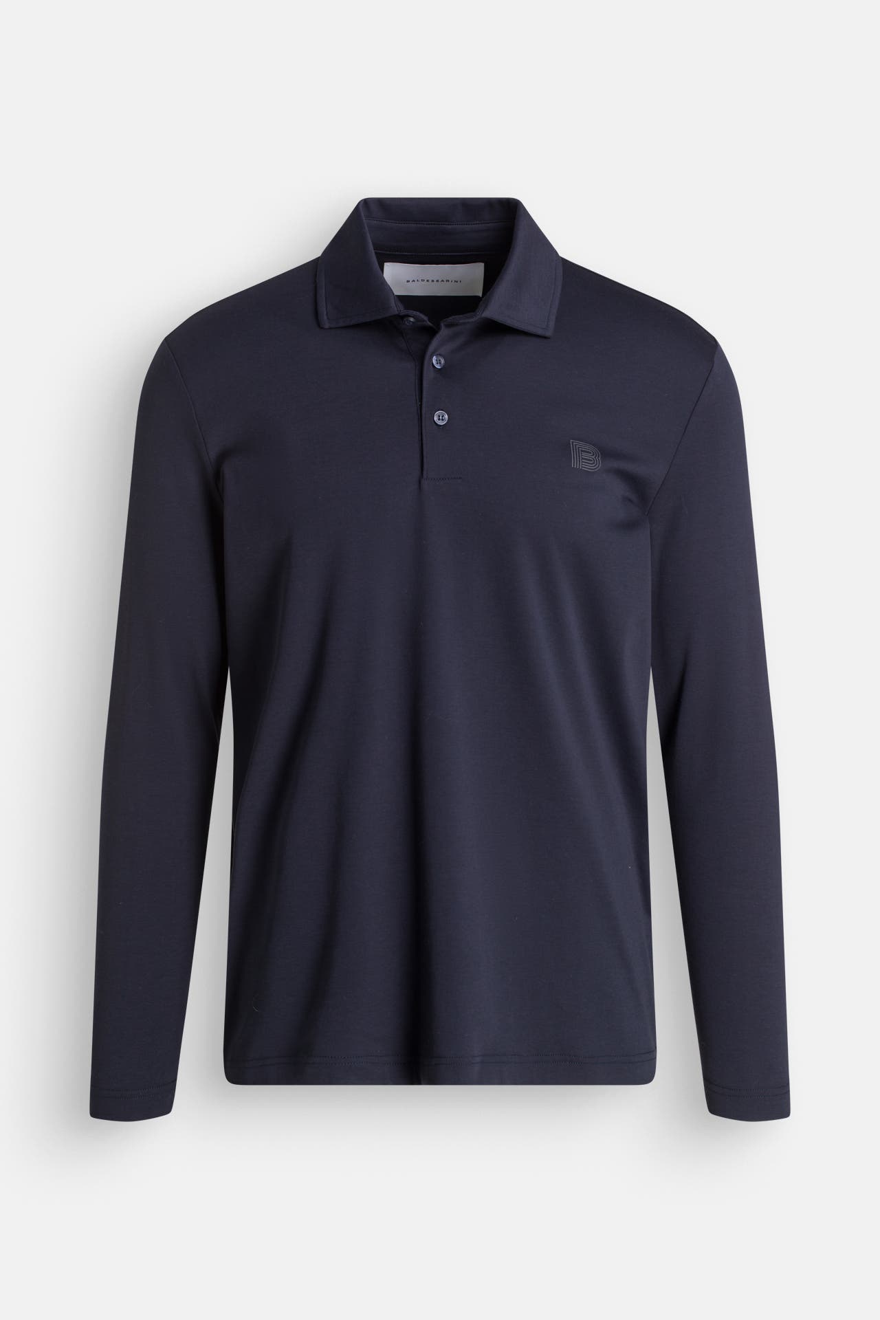 BALDESSARINI Langarm-Polo 'Pino' schwarzblau, Bild 1