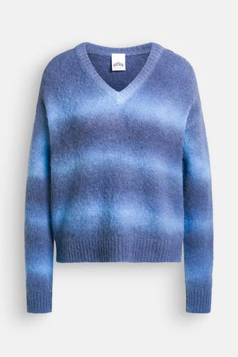 JET SET Wollmix-Pullover blau