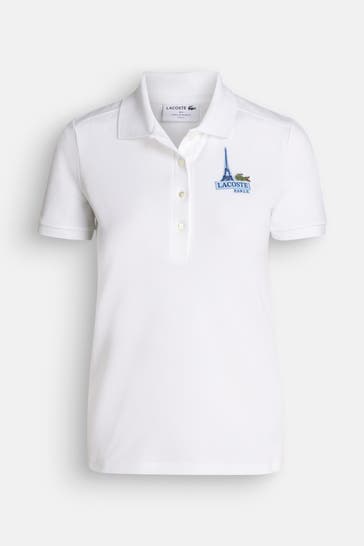 LACOSTE Polo-Shirt weiß