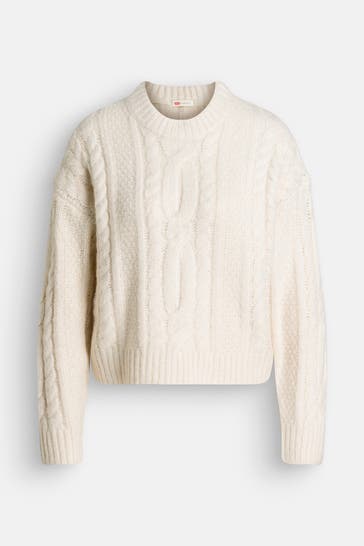 LEVI'S® Strickpullover 'Ines' ecru