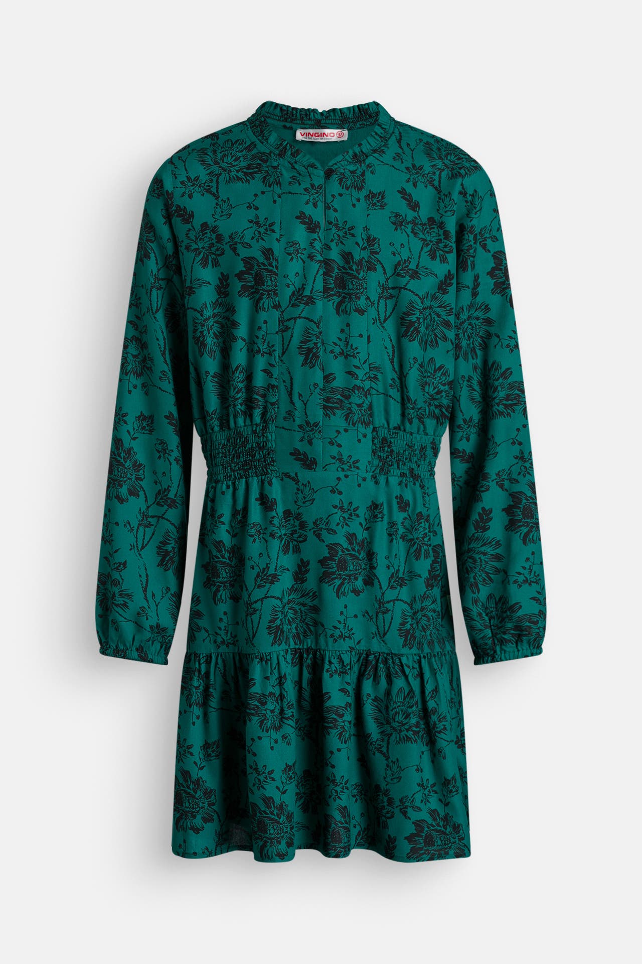 VINGINO Kleid dunkelgrün gemustert, Bild 1