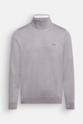 LACOSTE Wollpullover hellgrau