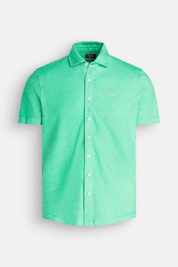 NEW ZEALAND AUCKLAND Kurzarmhemd 'Patrick' grün