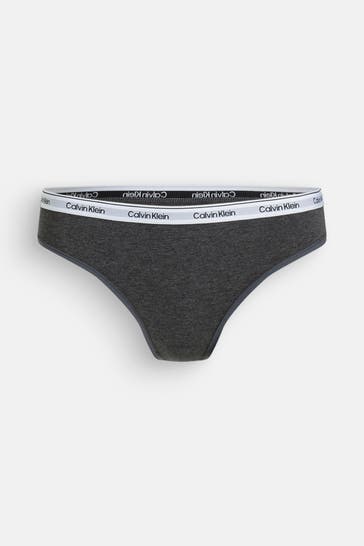 CK UNDERWEAR String dunkelgrau