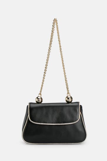 FURLA Schultertasche 'Heather' schwarz