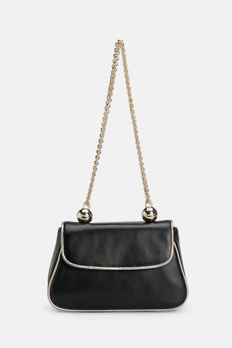 FURLA Schultertasche 'Heather' schwarz