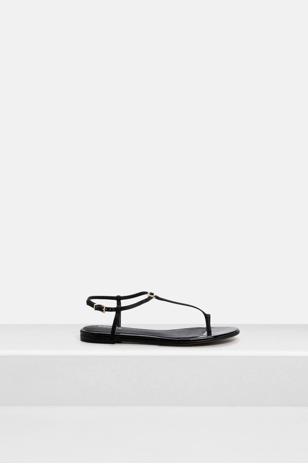 LOLA CRUZ Sandalen 'Satin' schwarz, Bild 1