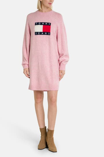 TOMMY HILFIGER Strickkleid rosa