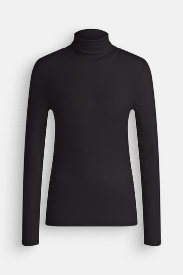 TOMMY HILFIGER Rollkragenpullover schwarz
