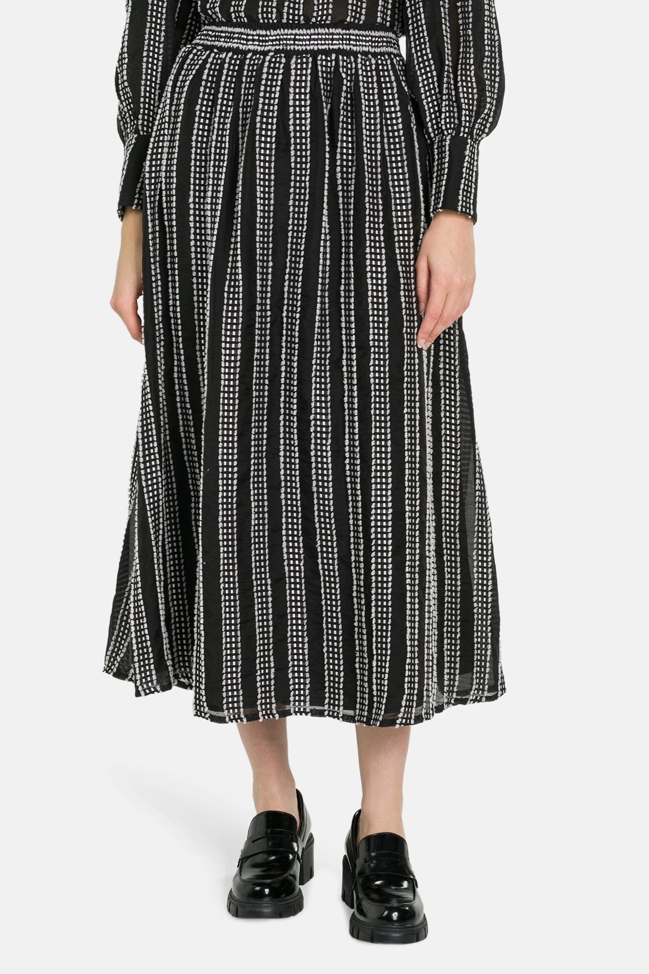 LOLLYS LAUNDRY Midirock 'Akane' schwarz, Bild 1