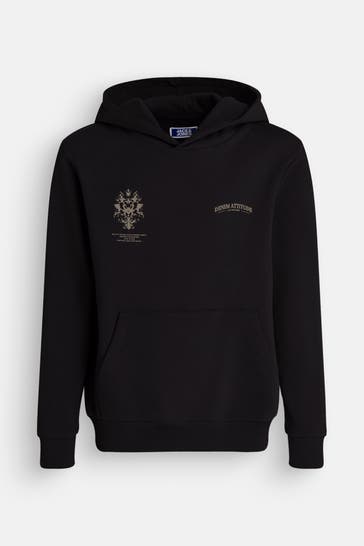JACK & JONES Hoodie schwarz