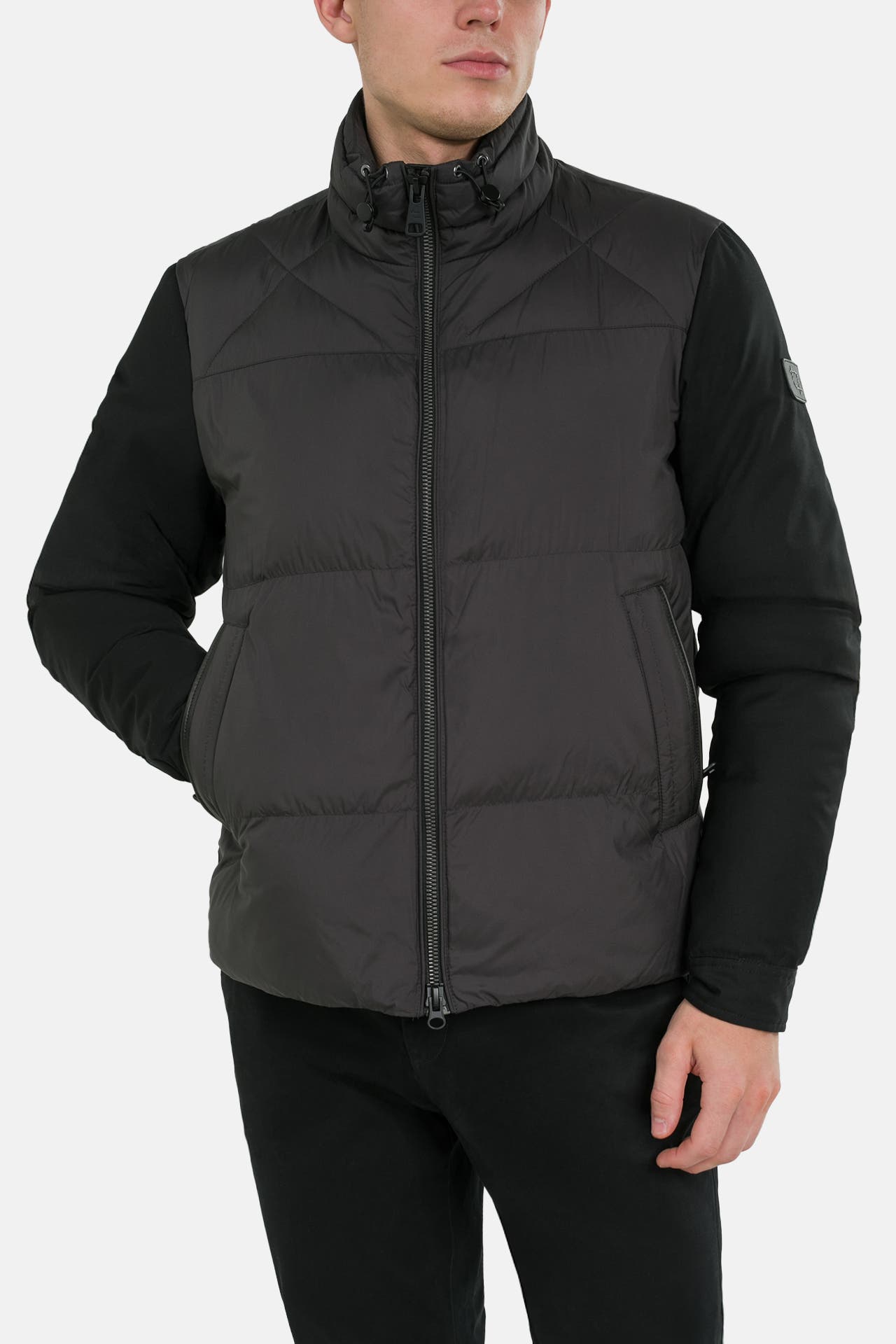 HANDSTICH Steppjacke 'Laurens' schwarz, Bild 1