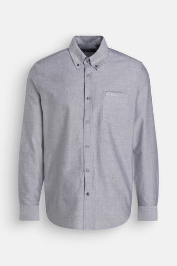 BEN SHERMAN Casual-Hemd grau Regular Fit