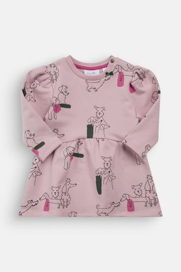 SANETTA Sweatkleid altrosa