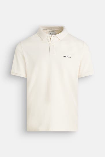 PEPE JEANS Polo-Shirt 'Figars' ecru
