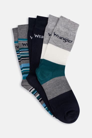 WRANGLER - 3er-Pack Socken 'Denholm' mehrfarbig