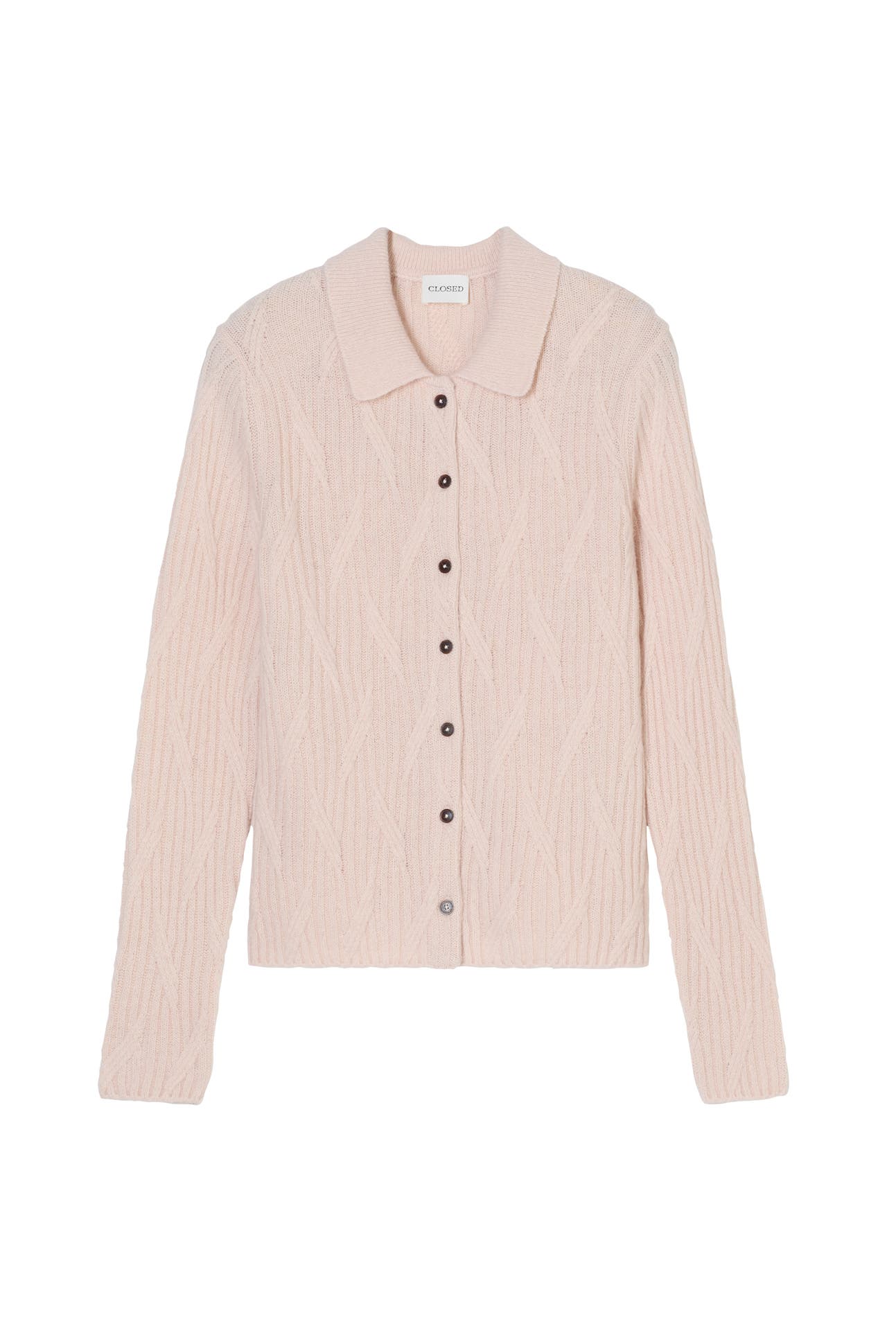 CLOSED  Wollmix-Strickjacke rosé, Bild 1
