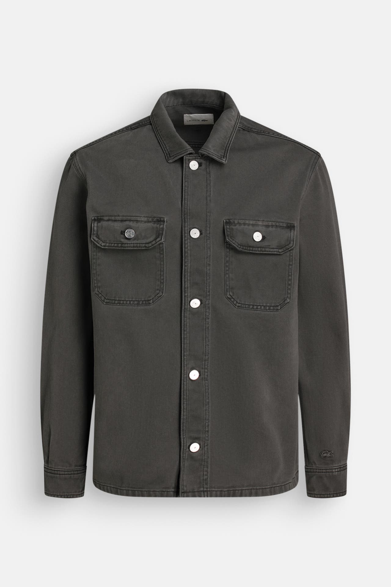LACOSTE Jeanshemd dunkelgrau Regular Fit, Bild 1