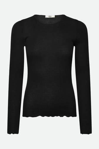 RM BY ROSEMUNDE Longsleeve 'Balta' schwarz