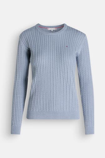 TOMMY HILFIGER Strickpullover graublau