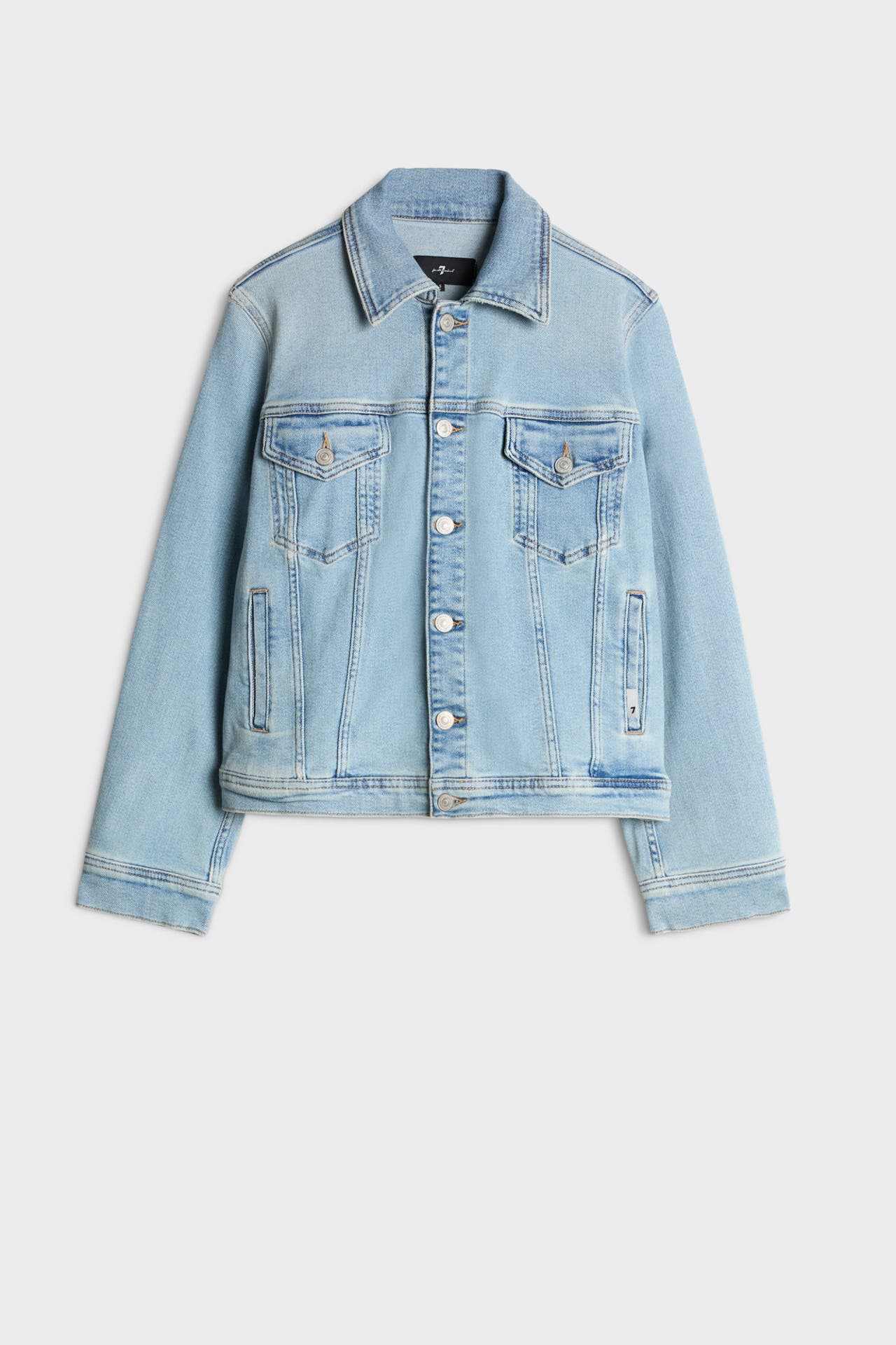 7 FOR ALL MANKIND Jeansjacke 'Trucker' hellblau, Bild 1