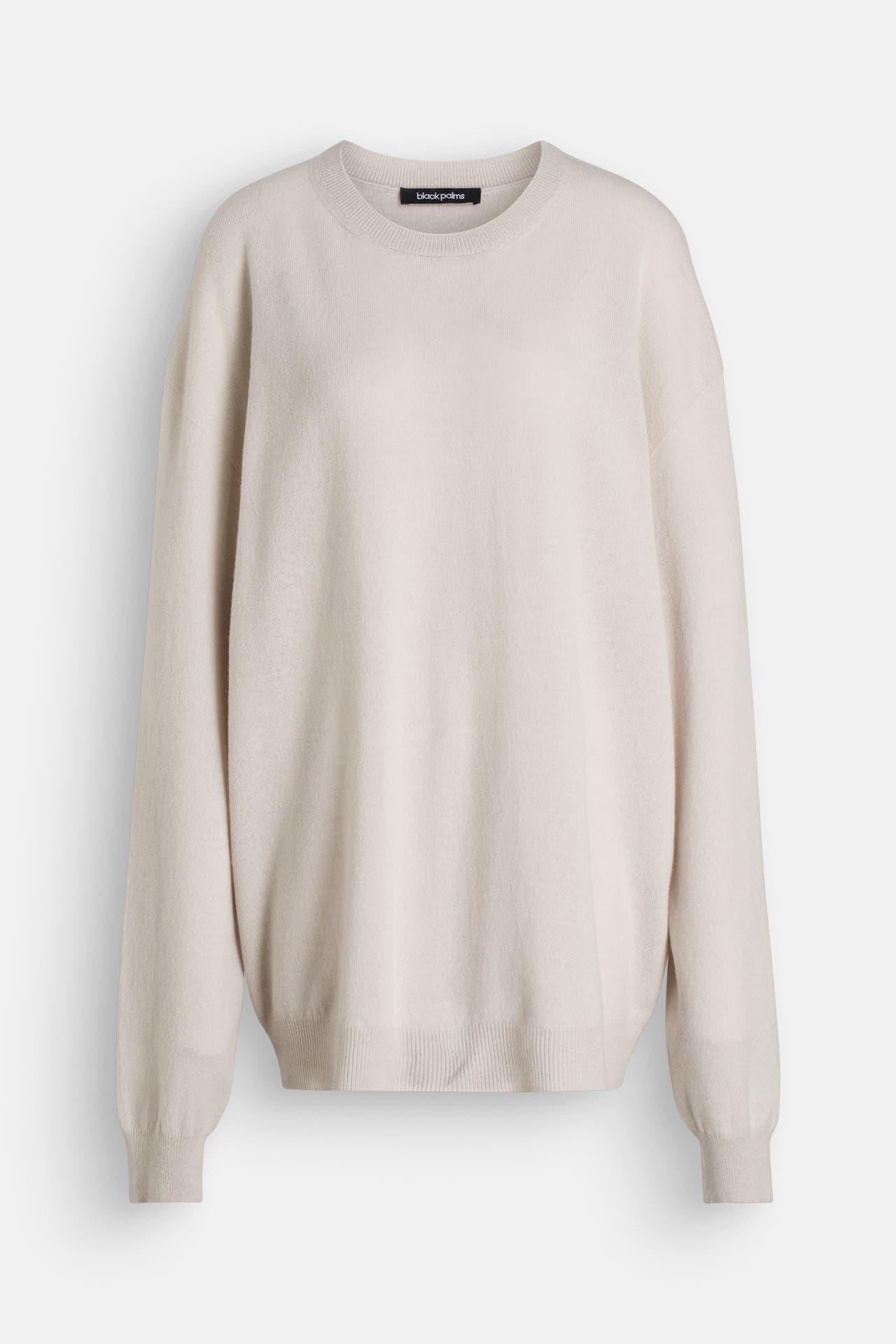 BLACK PALMS Wollmix-Pullover 'Cashi' greige, Bild 1