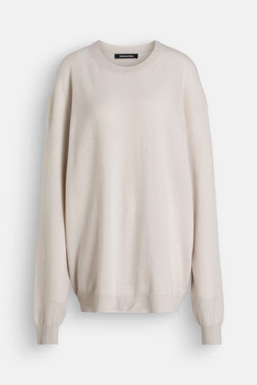 BLACK PALMS Wollmix-Pullover 'Cashi' greige