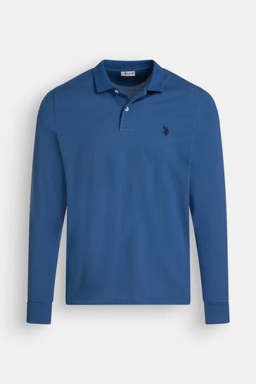 U.S. POLO ASSN. Langarm-Polo navy