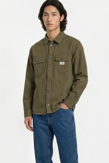 GUESS Overshirt oliv