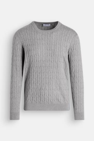SAND COPENHAGEN Strickpullover hellgrau