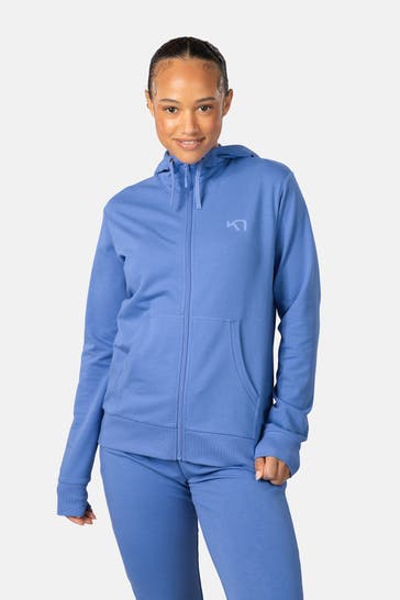 KARI TRAA Sweatjacke 'Kari' blau