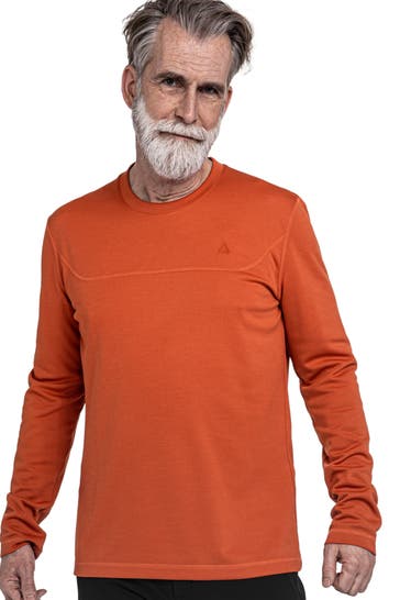 SCHÖFFEL Longsleeve orangerot