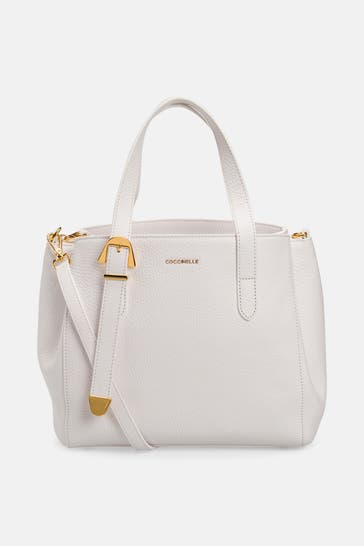 COCCINELLE Handtasche weiß